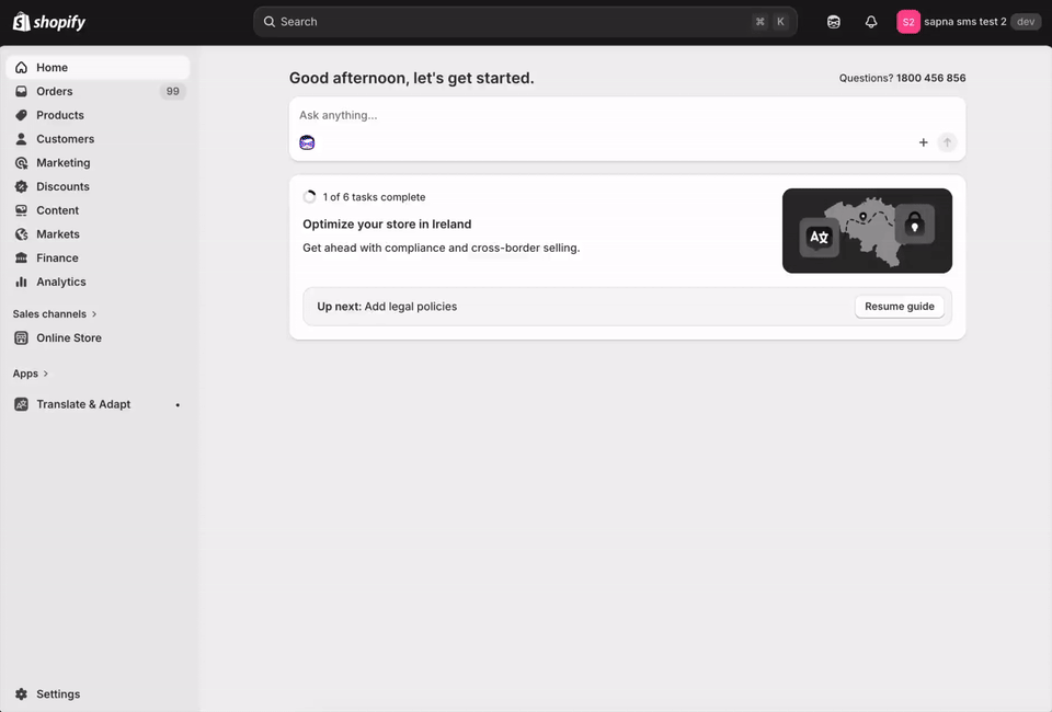 Walkthrough showing how to disable Shopify's default marketing opt-in checkbox — navigate to Checkout Settings, scroll to Marketing opt-in, set Email to Don't show, and save